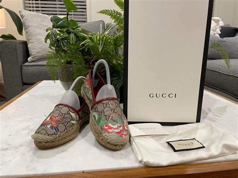 gucci espadrilles bird|Gucci espadrilles wedges pink.